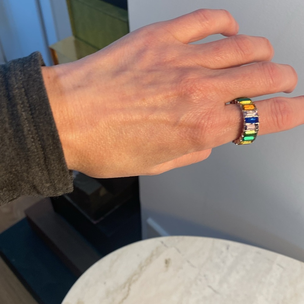 Mure + Grand NYC Rainbow Baguette Ring - Picture 7 of 7